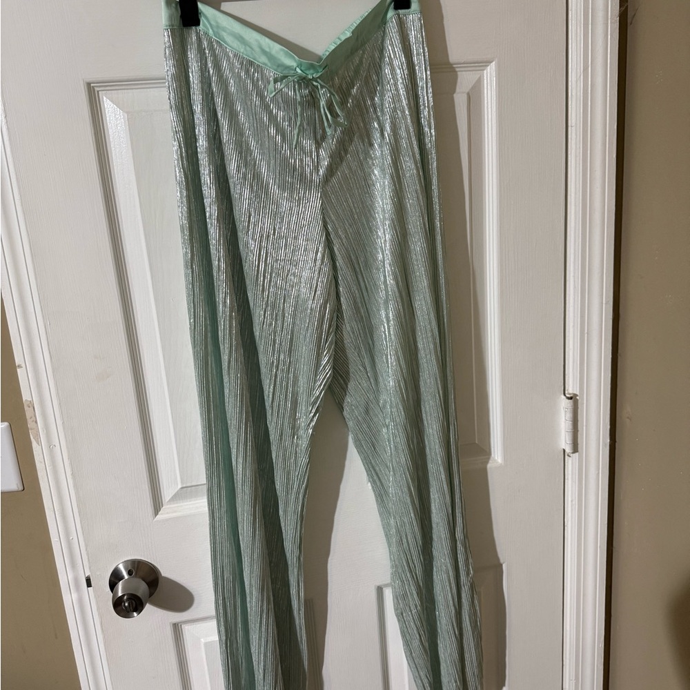 Victoria's Secret Light Green Shimmer Pants